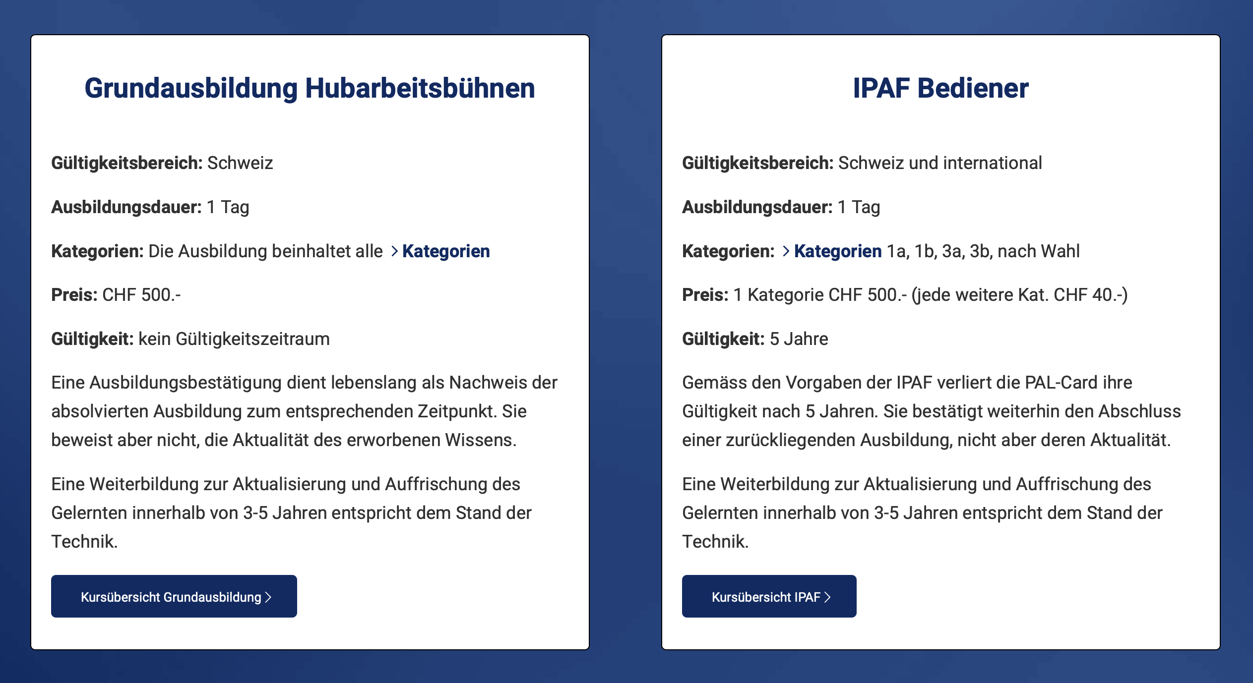 Unterschied_Grundausbildung und IPAF